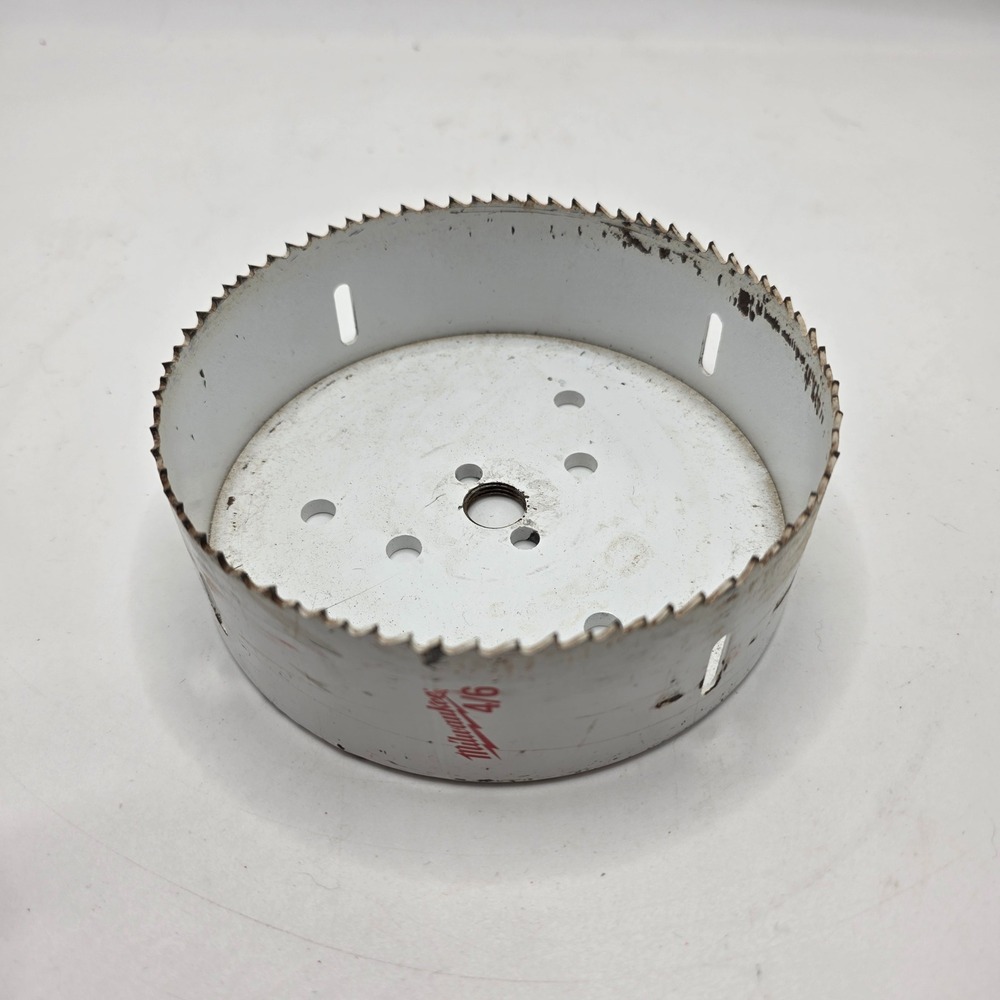 Milwaukee Hole Saw 5-1/2 Inch 140mm White 4/6 TPI Bi-Metal USA Made Tool